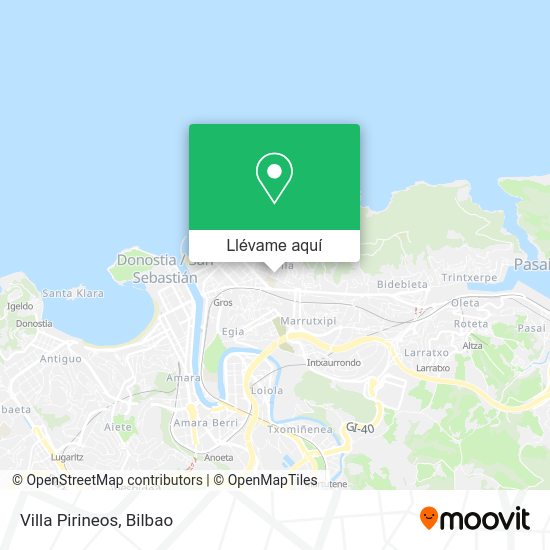 Mapa Villa Pirineos