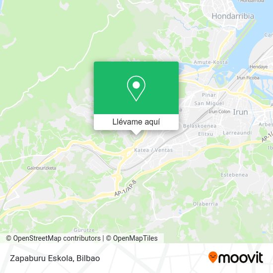 Mapa Zapaburu Eskola
