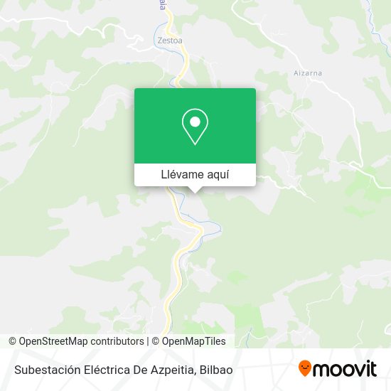 Mapa Subestación Eléctrica De Azpeitia