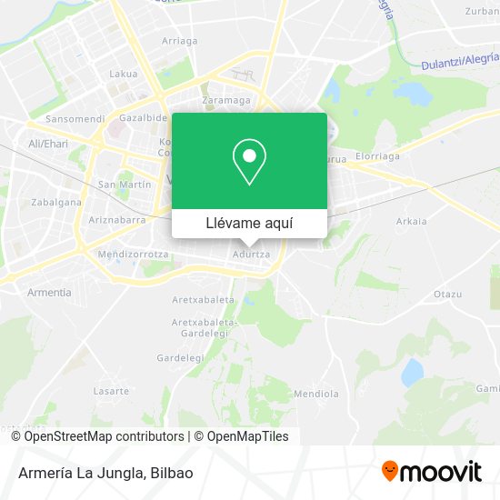 Mapa Armería La Jungla