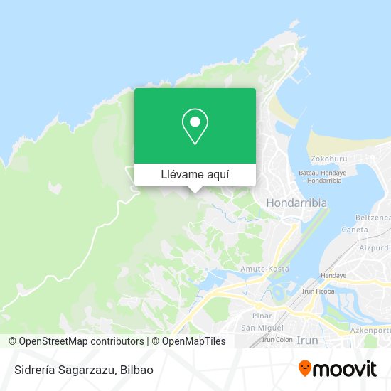Mapa Sidrería Sagarzazu