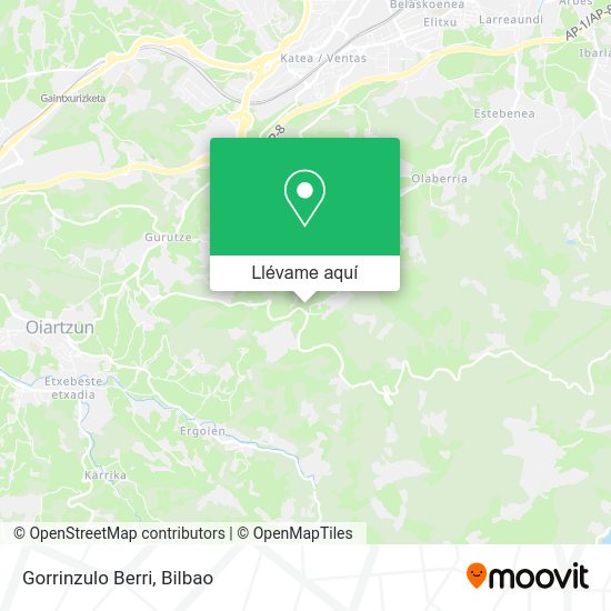Mapa Gorrinzulo Berri
