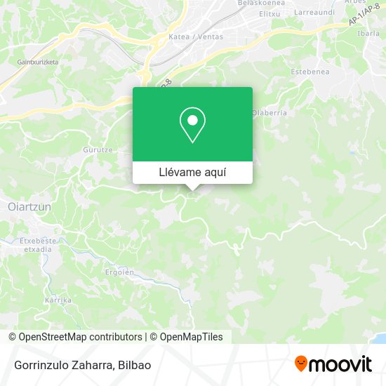 Mapa Gorrinzulo Zaharra