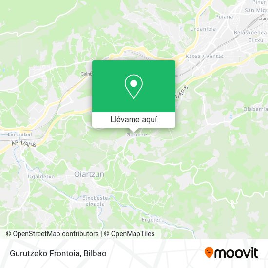 Mapa Gurutzeko Frontoia