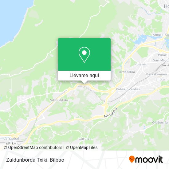 Mapa Zaldunborda Txiki