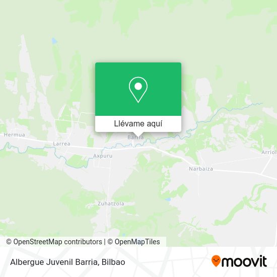 Mapa Albergue Juvenil Barria