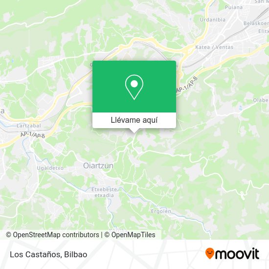Mapa Los Castaños