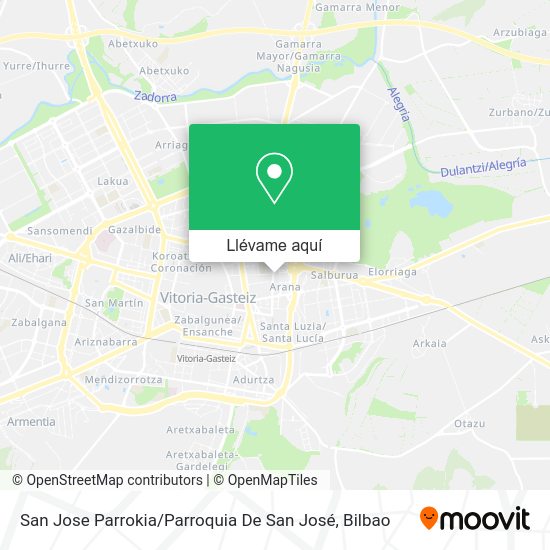 Mapa San Jose Parrokia / Parroquia De San José