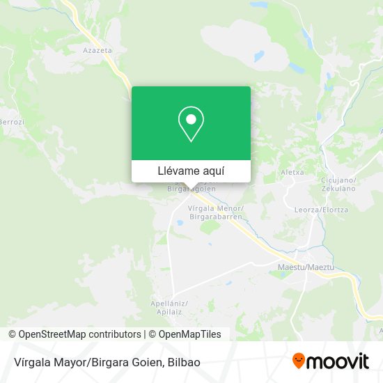 Mapa Vírgala Mayor/Birgara Goien