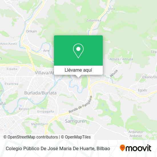 Mapa Colegio Público De José Maria De Huarte