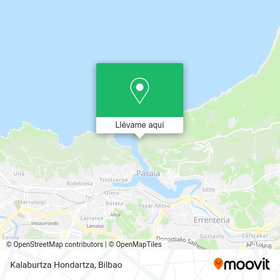 Mapa Kalaburtza Hondartza