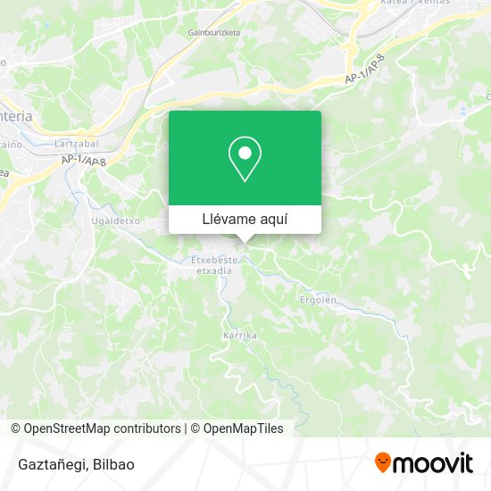 Mapa Gaztañegi