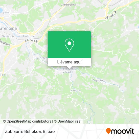 Mapa Zubiaurre Behekoa