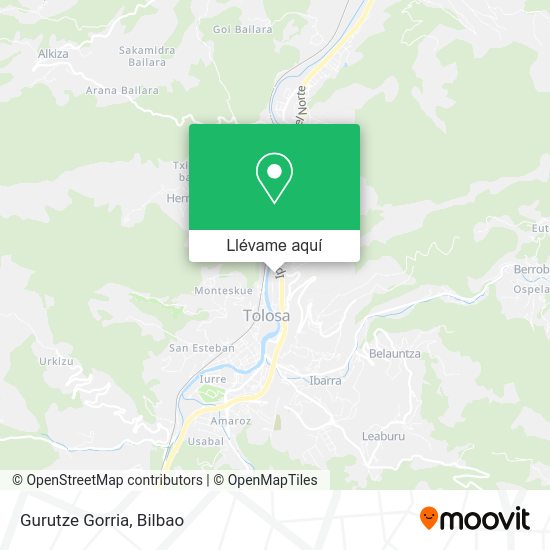 Mapa Gurutze Gorria