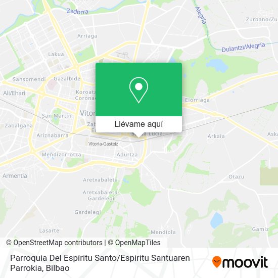 Mapa Parroquia Del Espíritu Santo / Espiritu Santuaren Parrokia