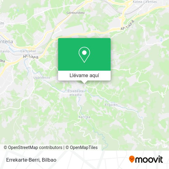 Mapa Errekarte-Berri