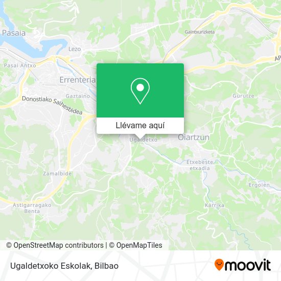 Mapa Ugaldetxoko Eskolak