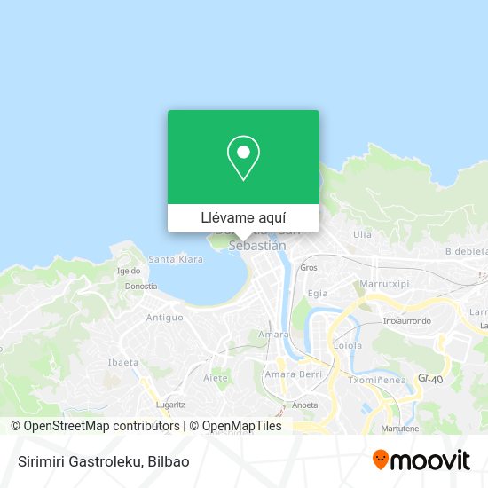 Mapa Sirimiri Gastroleku