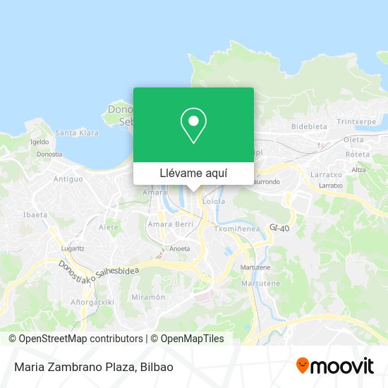 Mapa Maria Zambrano Plaza
