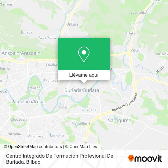 Mapa Centro Integrado De Formación Profesional De Burlada