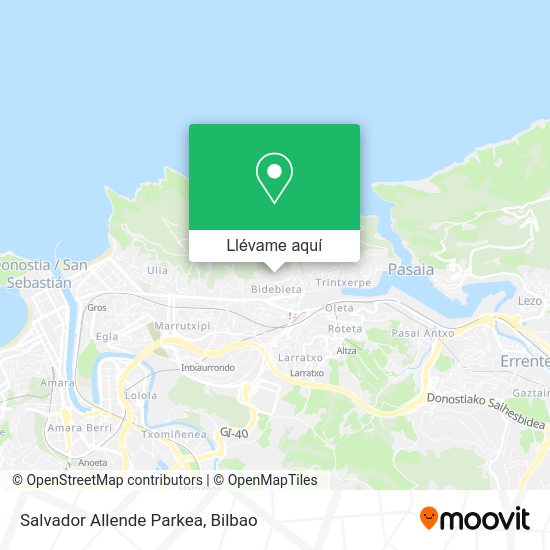 Mapa Salvador Allende Parkea