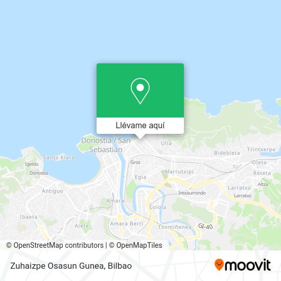 Mapa Zuhaizpe Osasun Gunea
