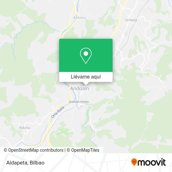 Mapa Aldapeta