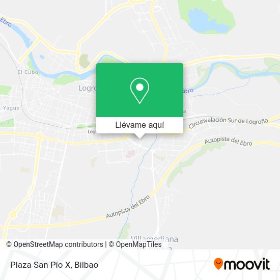 Mapa Plaza San Pío X