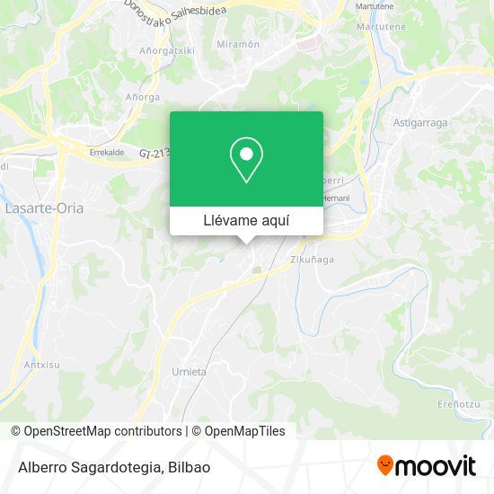 Mapa Alberro Sagardotegia