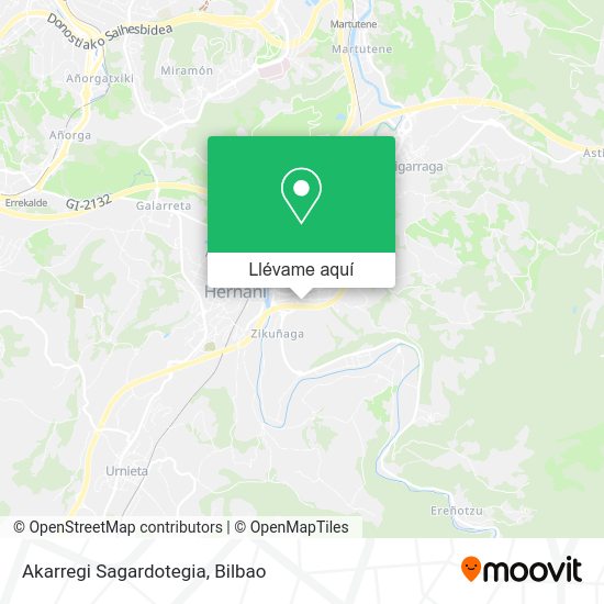 Mapa Akarregi Sagardotegia