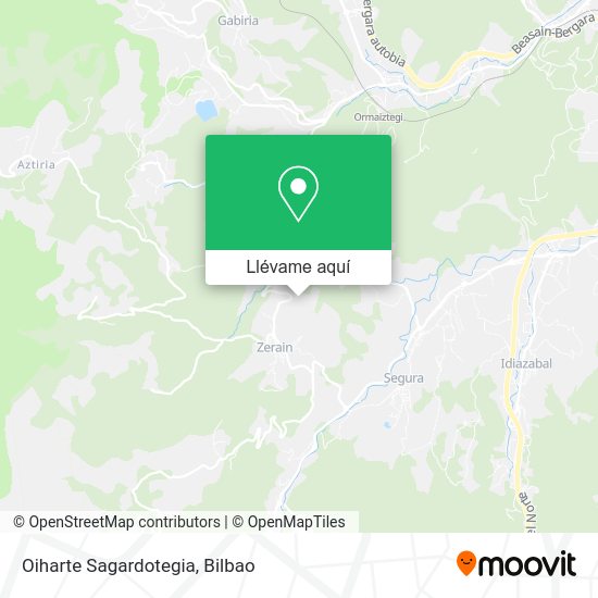 Mapa Oiharte Sagardotegia