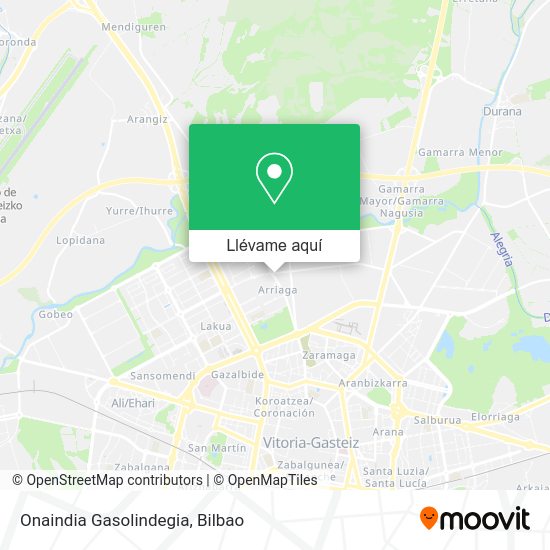 Mapa Onaindia Gasolindegia