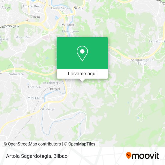 Mapa Artola Sagardotegia