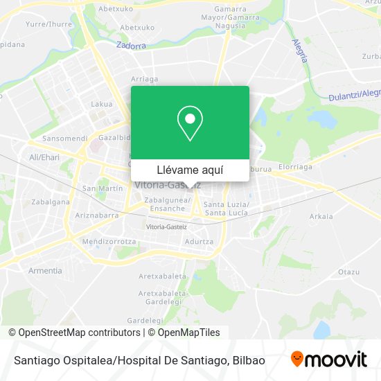 Mapa Santiago Ospitalea / Hospital De Santiago