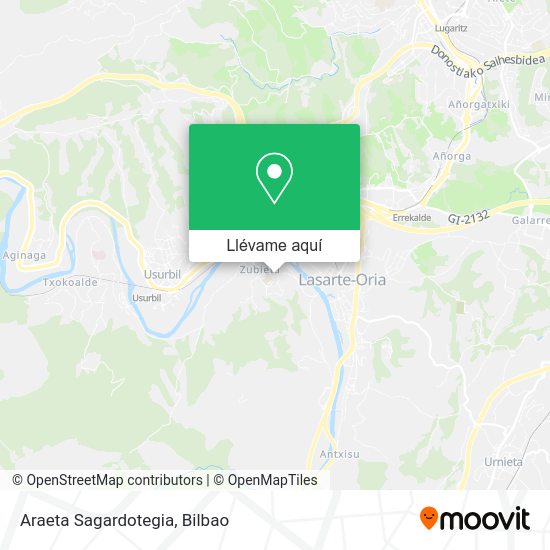 Mapa Araeta Sagardotegia
