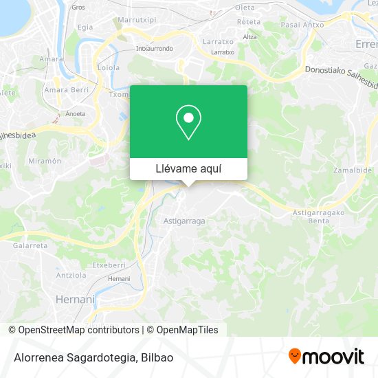 Mapa Alorrenea Sagardotegia
