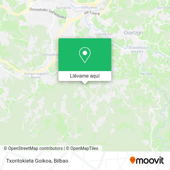 Mapa Txoritokieta Goikoa