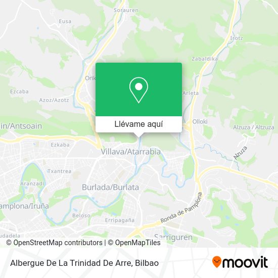 Mapa Albergue De La Trinidad De Arre