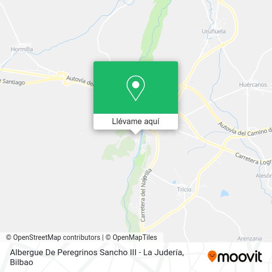Mapa Albergue De Peregrinos Sancho III - La Judería