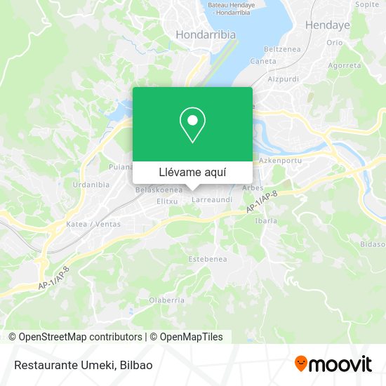Mapa Restaurante Umeki