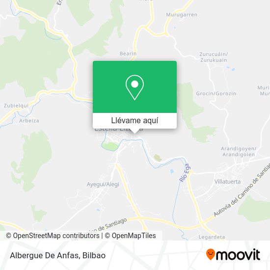 Mapa Albergue De Anfas