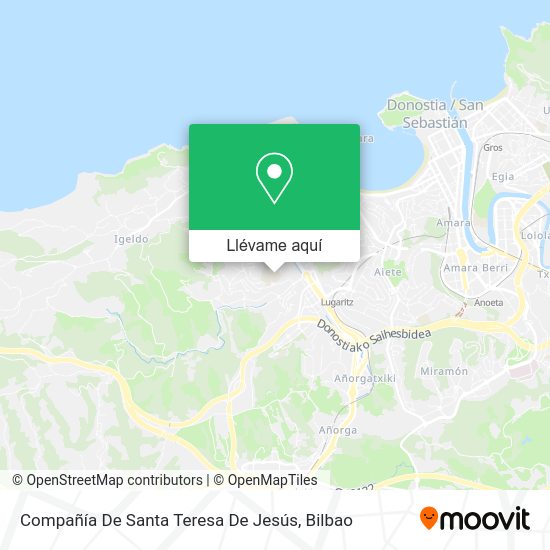 Mapa Compañía De Santa Teresa De Jesús