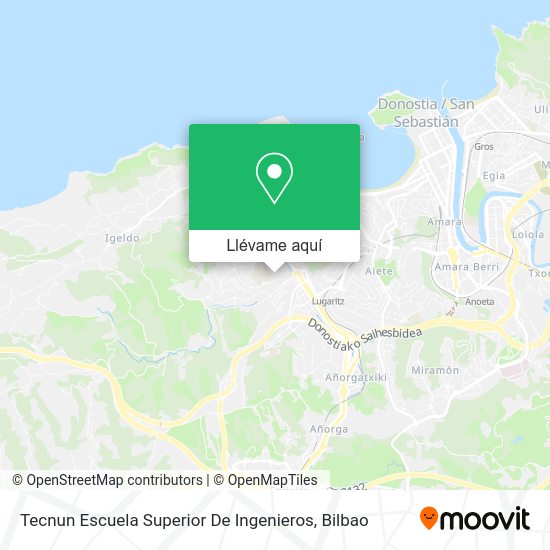 Mapa Tecnun Escuela Superior De Ingenieros