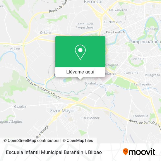 Mapa Escuela Infantil Municipal Barañáin I