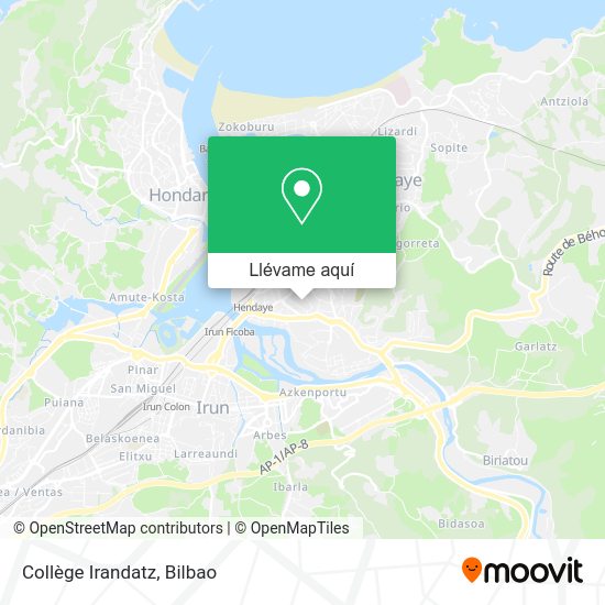 Mapa Collège Irandatz