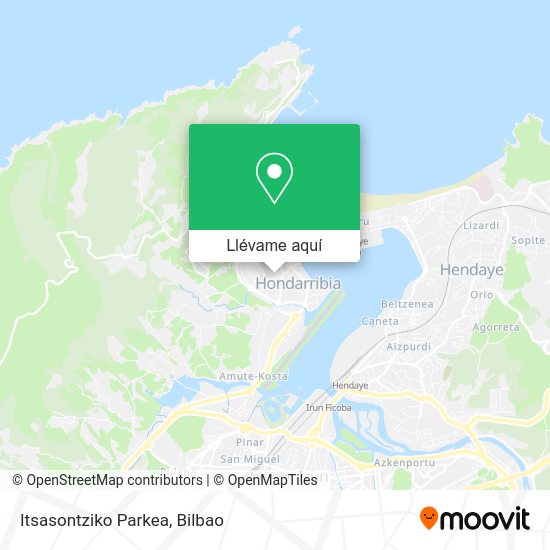 Mapa Itsasontziko Parkea