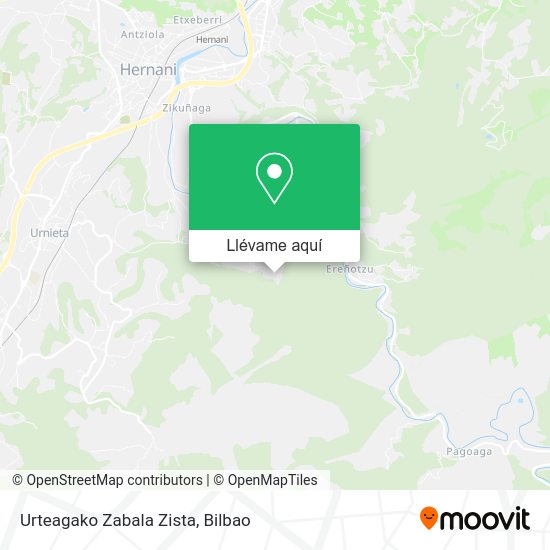 Mapa Urteagako Zabala Zista