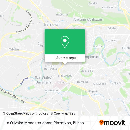 Mapa La Olivako Monasterioaren Plazatxoa