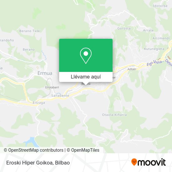 Mapa Eroski Hiper Goikoa