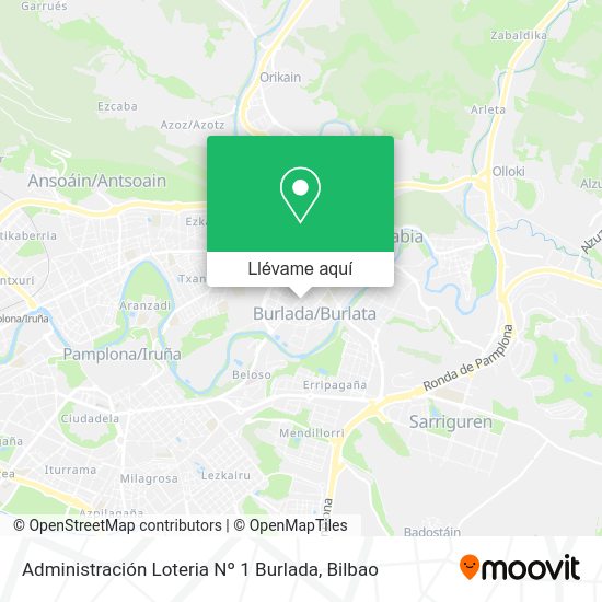 Mapa Administración Loteria Nº 1 Burlada
